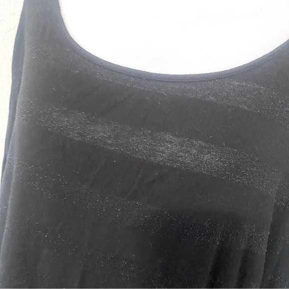 Talbots Women’s Petite Plus Size 3X Black Blouse Sheer & Metallic Long Sleeve - Picture 3 of 7